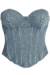 Medium Wash Denim Marsella Sweetheart Corset sold by JLUXLABEL