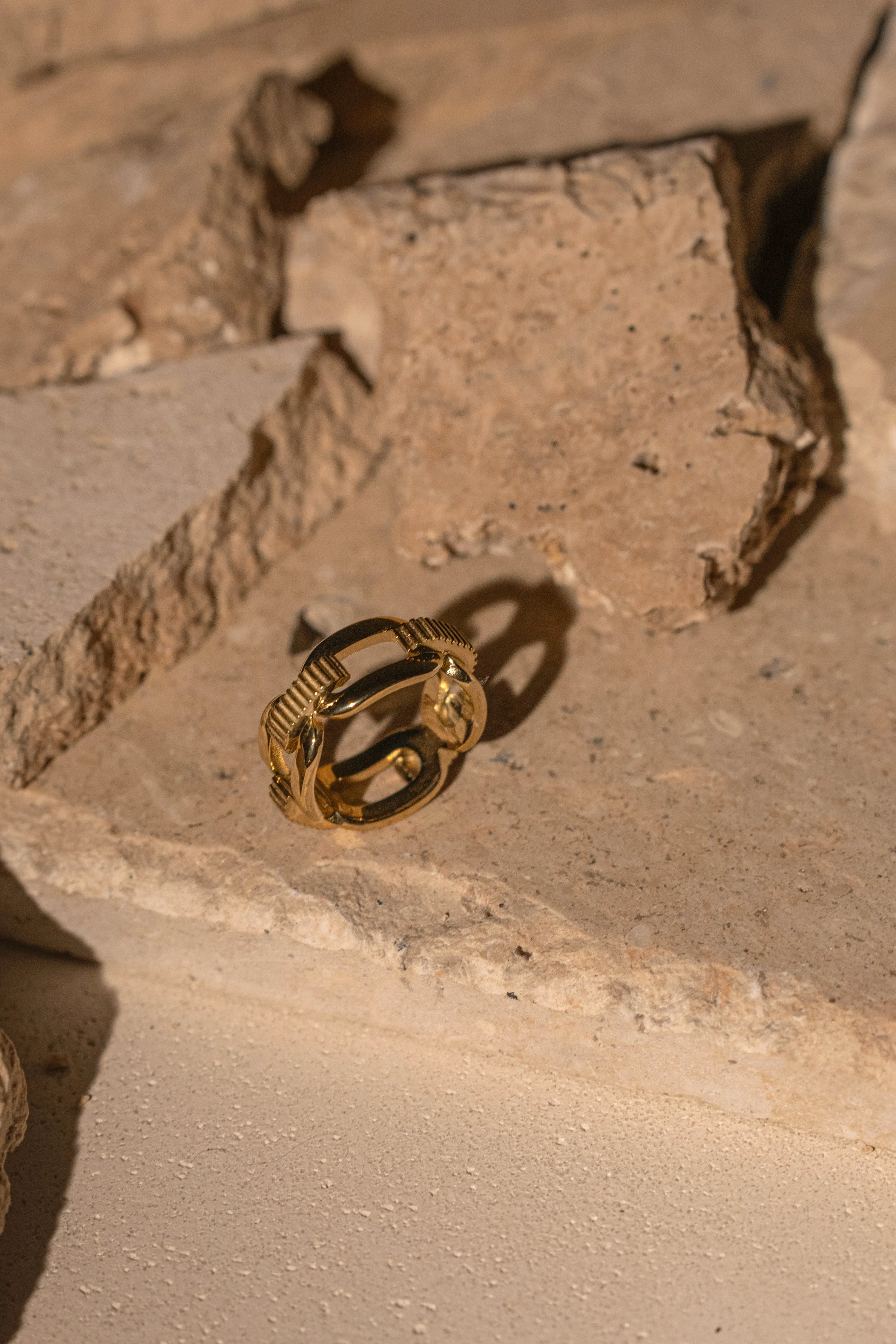 Gold Emi Chain Ring sold by JLUXLABEL product image thumbnail 2