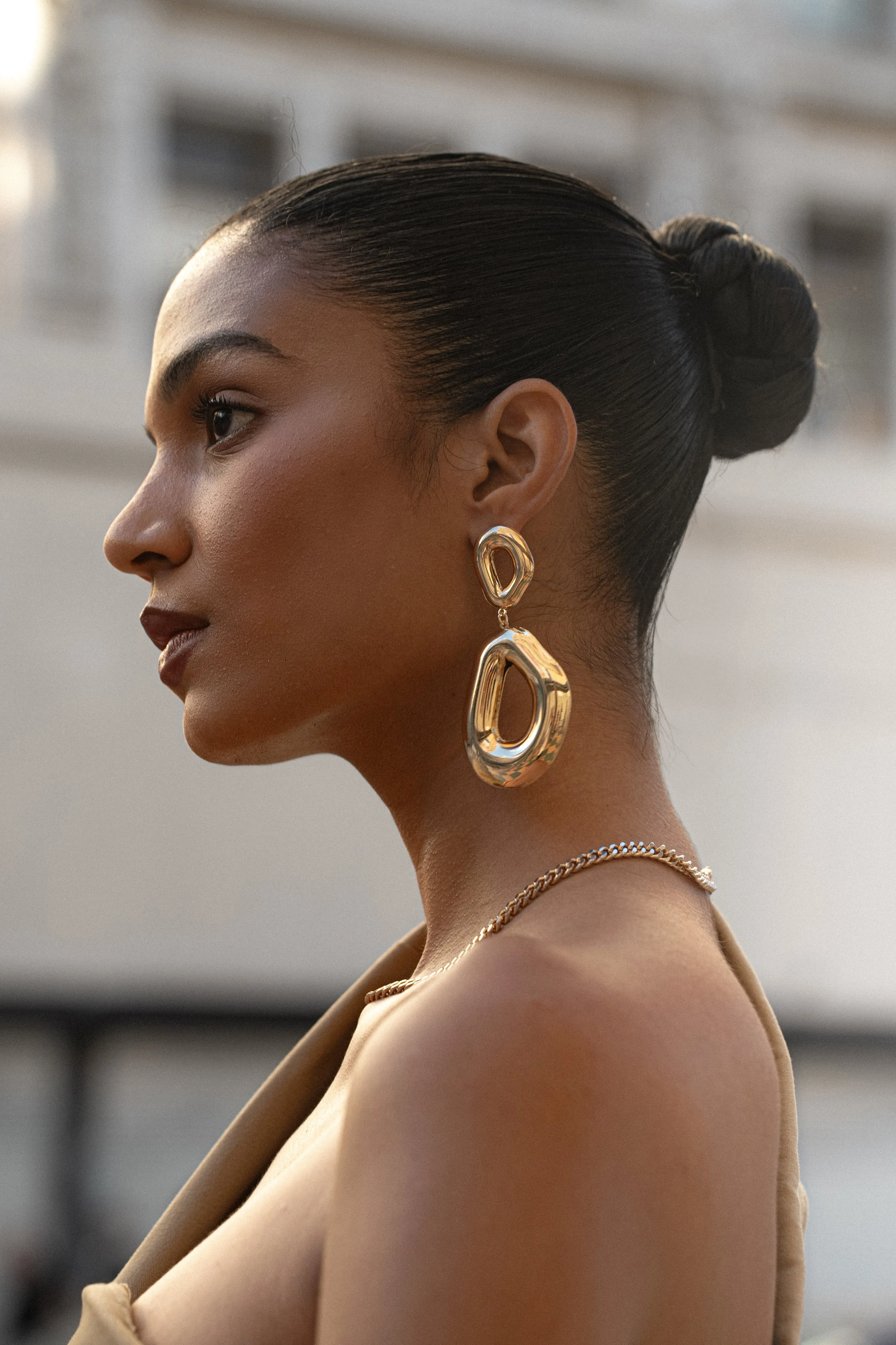 Gold Anissa Dangle Earrings sold by JLUXLABEL