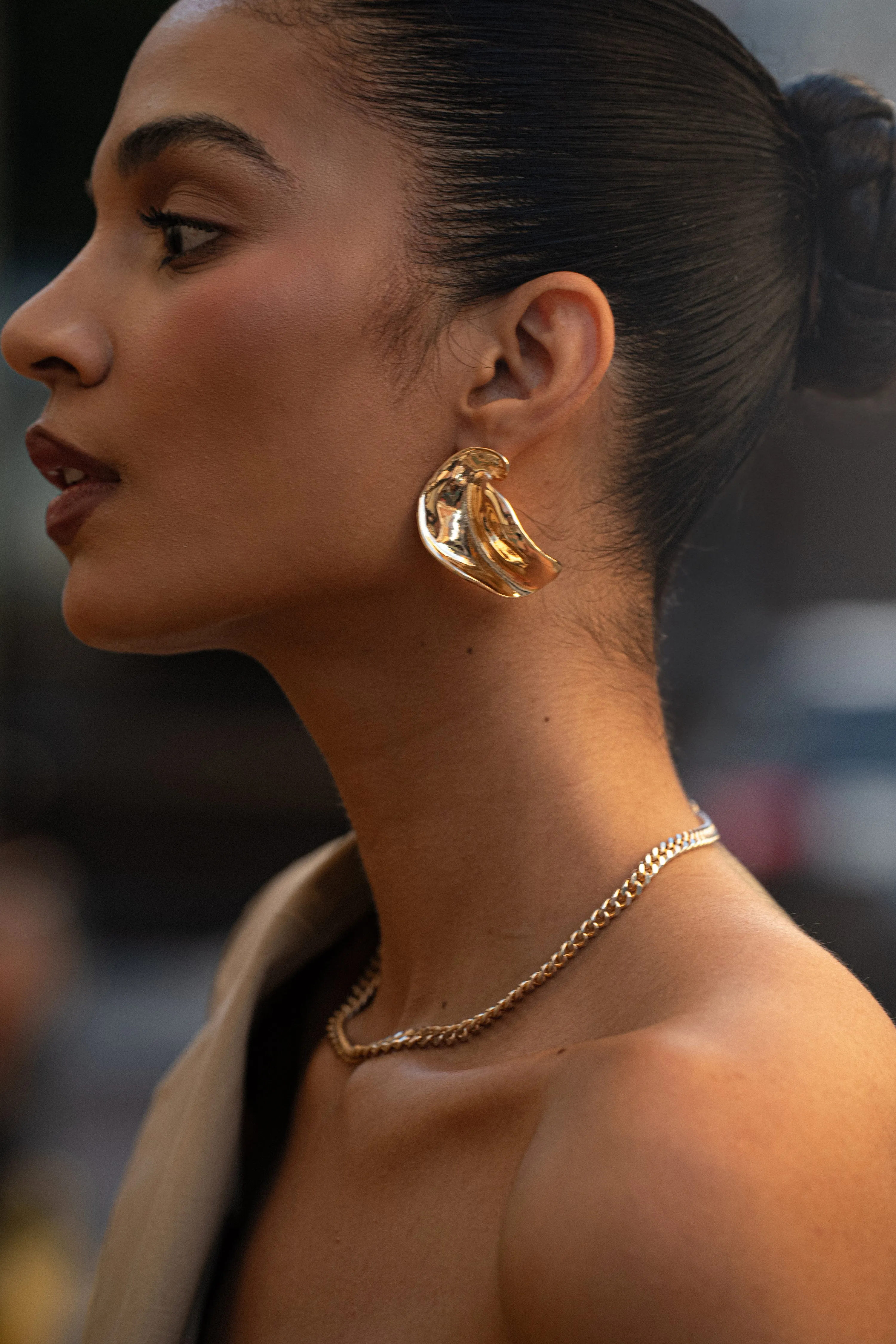 Gold Nikkie Earrings sold by JLUXLABEL