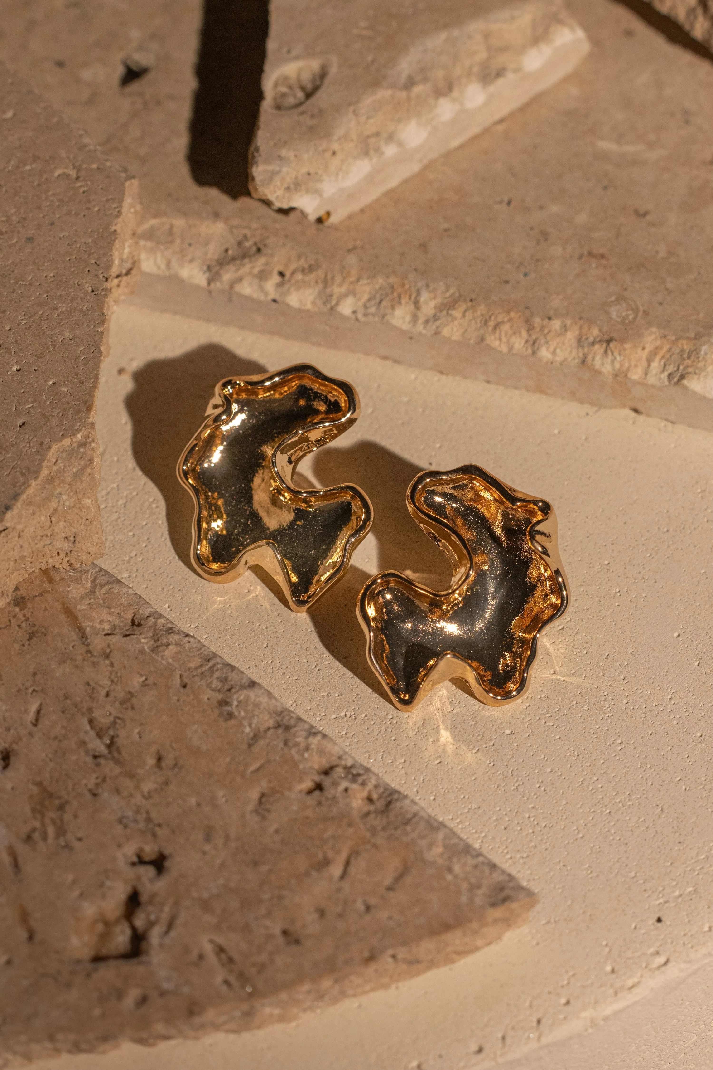 Gold Val Earrings sold by JLUXLABEL product image thumbnail 2