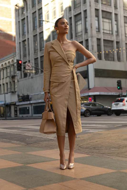 Khaki City Life Cargo Skirt sold by JLUXLABEL