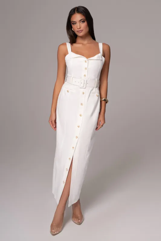 Ivory Forever Summer Belted Dress sold by JLUXLABEL