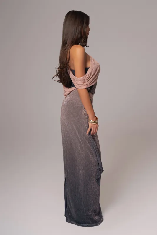 pink dusk celestina draped maxi dress Pink Dusk Celestina Draped Maxi Dress