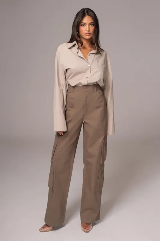 Olive Double Take Cargo Pants sold by JLUXLABEL