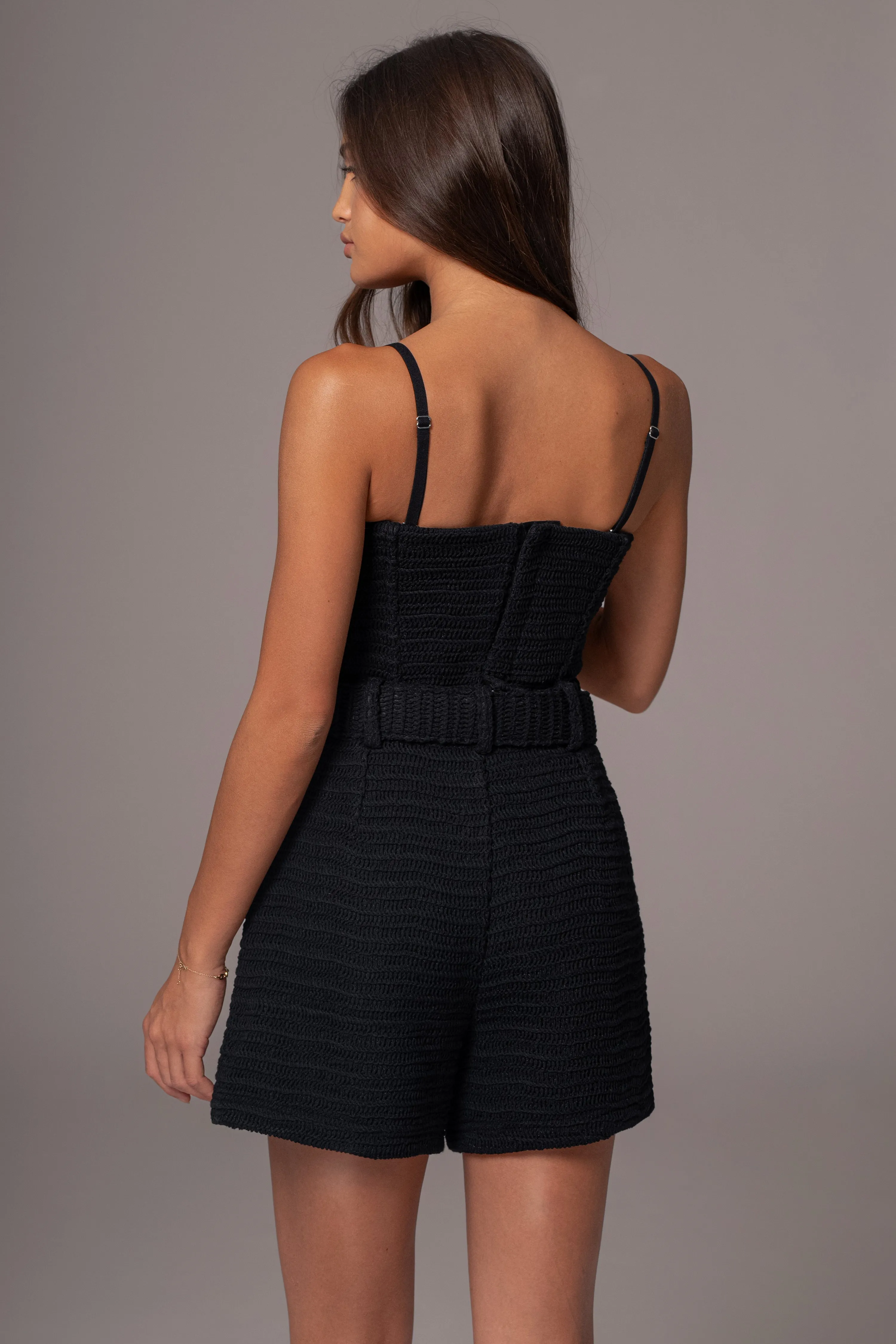 Black Kelsie Belted Shorts sold by JLUXLABEL product image thumbnail 4