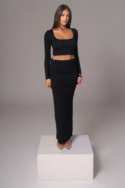 Black Geneva Skirt Set sold by JLUXLABEL