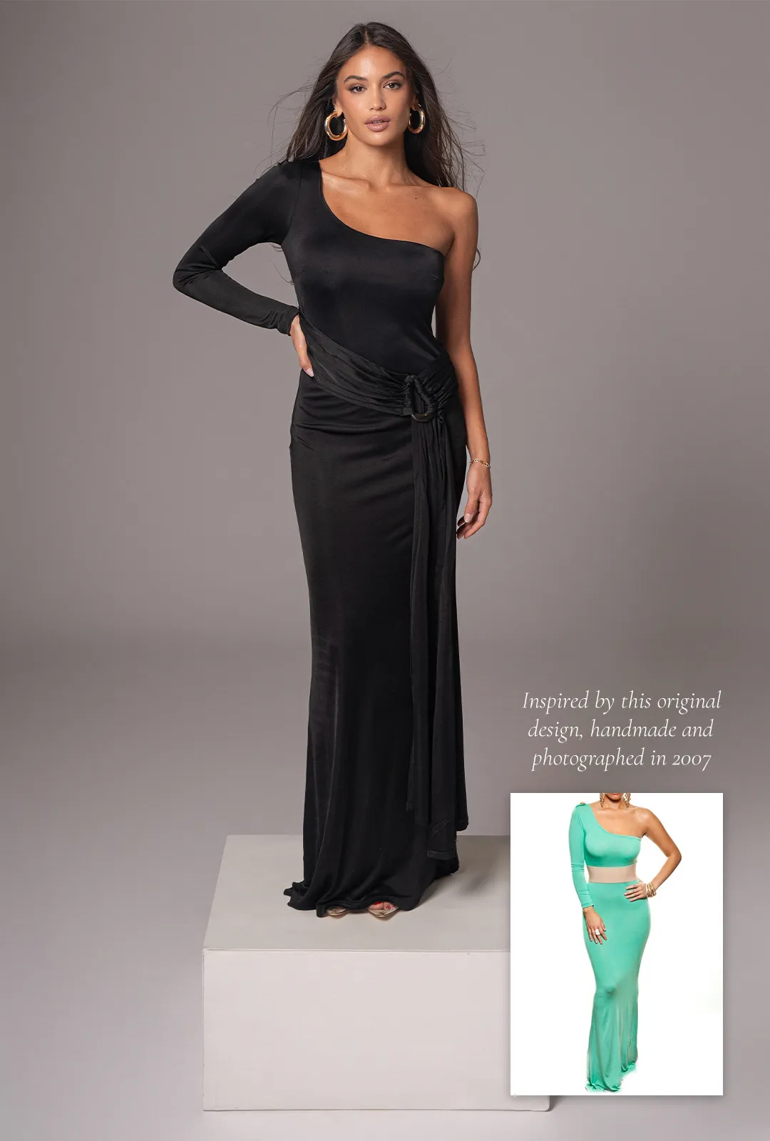 Black Muoi Maxi Dress sold by JLUXLABEL product image thumbnail 5