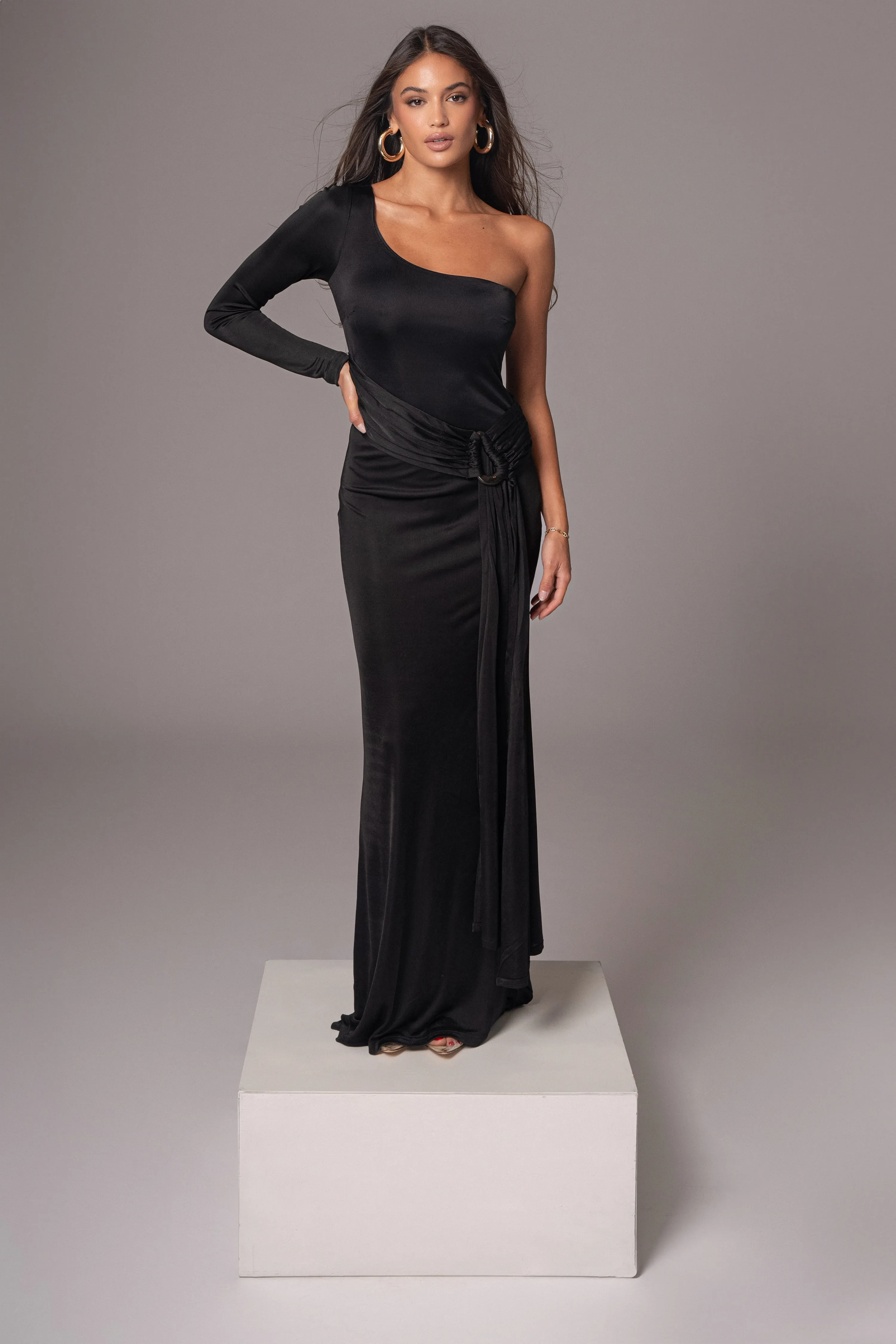 Black Muoi Maxi Dress sold by JLUXLABEL