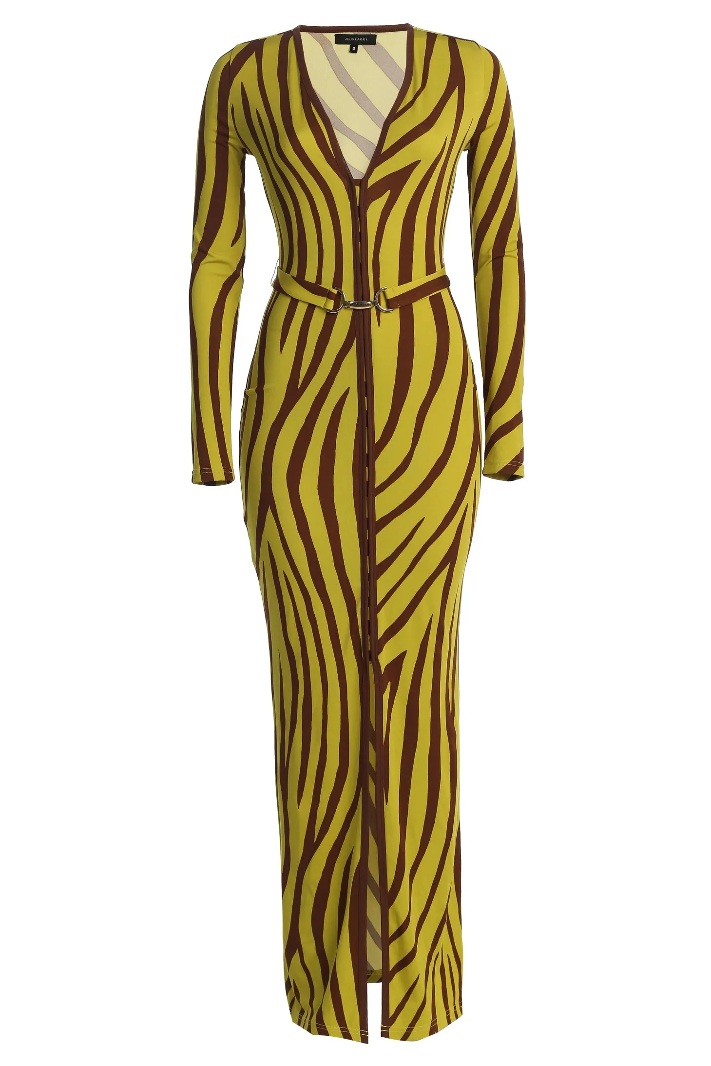 Lime Print Juki Maxi Dress sold by JLUXLABEL product image thumbnail 2