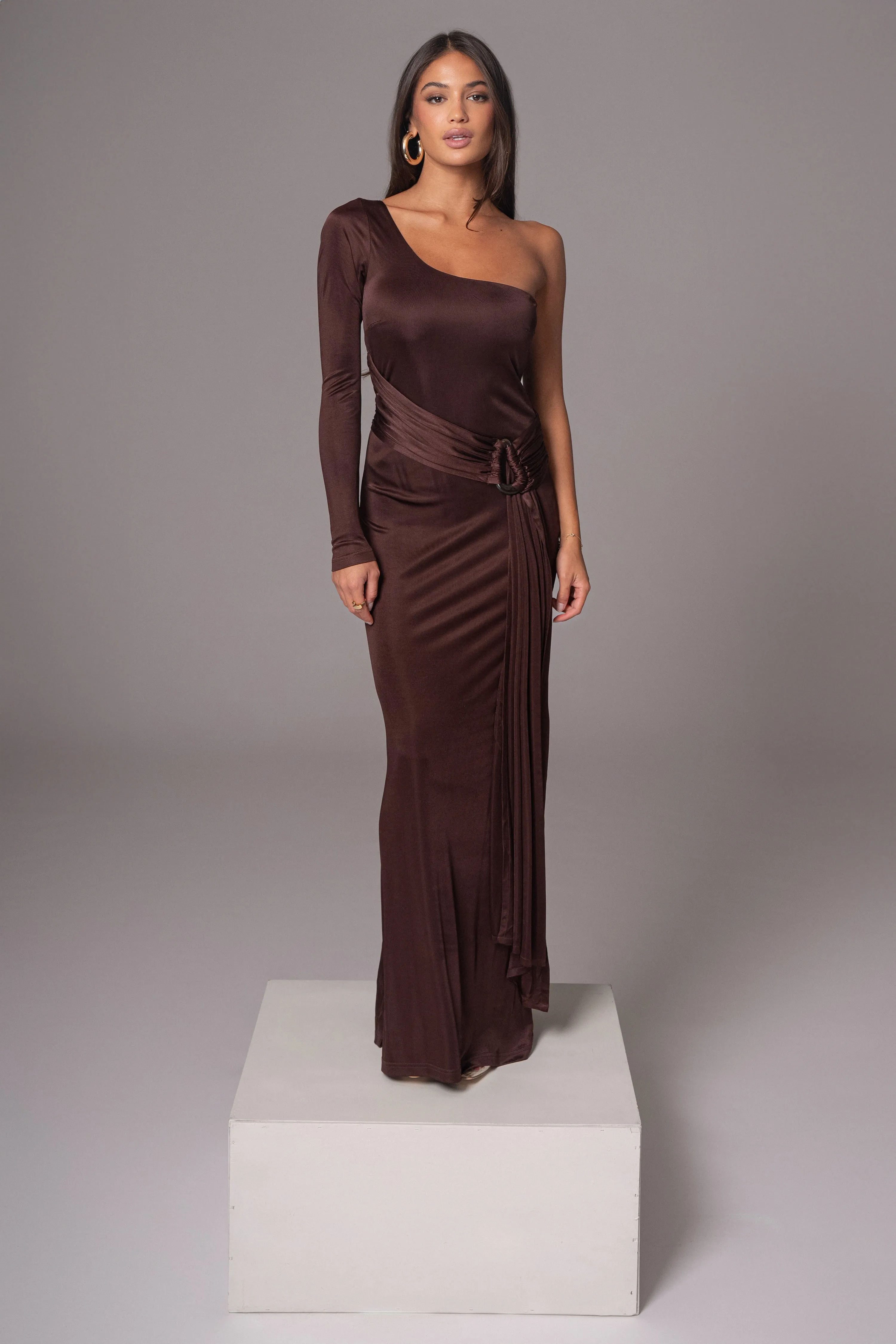 Chocolate Muoi Maxi Dress sold by JLUXLABEL product image thumbnail 3