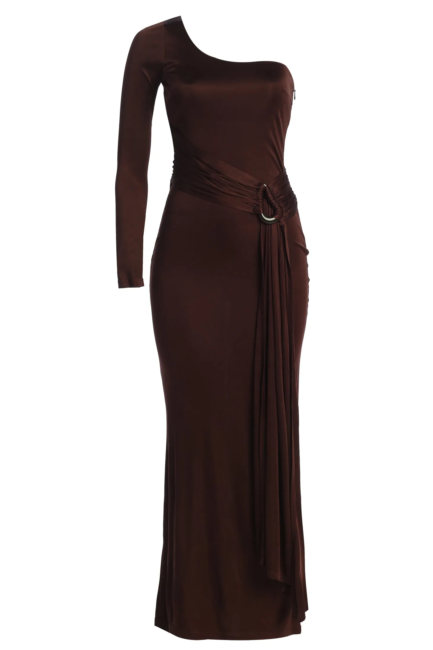 Chocolate Muoi Maxi Dress sold by JLUXLABEL product image thumbnail 4