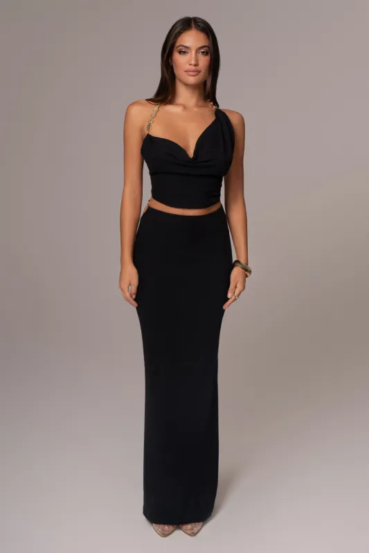 Black Skye Knit Skirt Set sold by JLUXLABEL