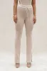 Taupe/White Faya Ribbed Pants sold by JLUXLABEL