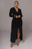 Black Emma Knit Maxi Dress sold by JLUXLABEL