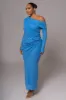Blue Paradise Hills Maxi Skirt sold by JLUXLABEL