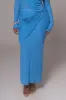 Blue Paradise Hills Maxi Skirt sold by JLUXLABEL