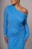 Blue Paradise Hills Maxi Skirt sold by JLUXLABEL