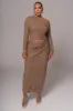 Chocolate Paradise Hills Maxi Skirt sold by JLUXLABEL