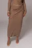 Chocolate Paradise Hills Maxi Skirt sold by JLUXLABEL