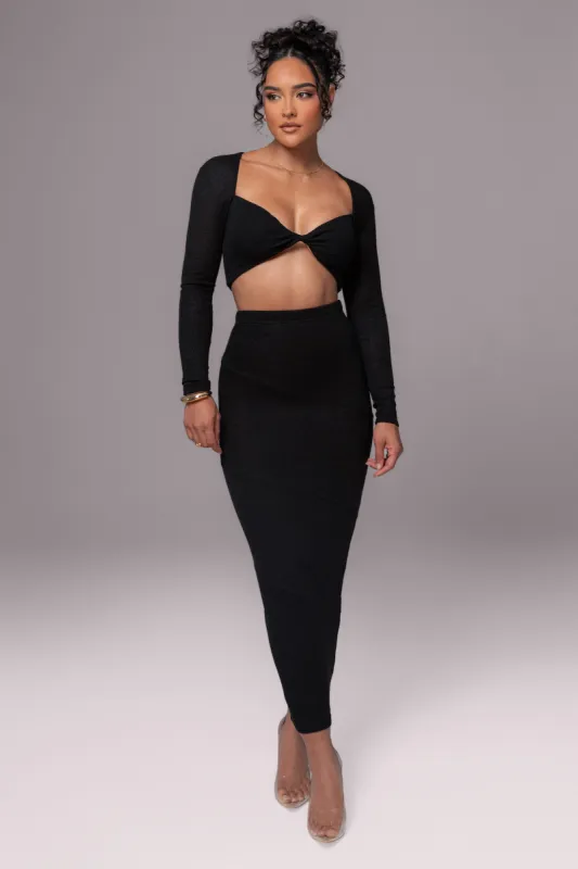 Black All About You Skirt Set sold by JLUXLABEL