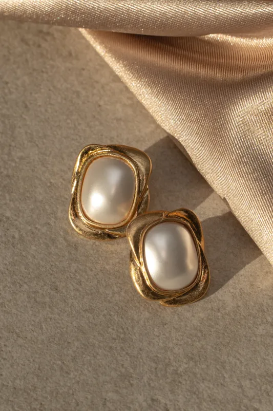 Gold Siena Earrings sold by JLUXLABEL