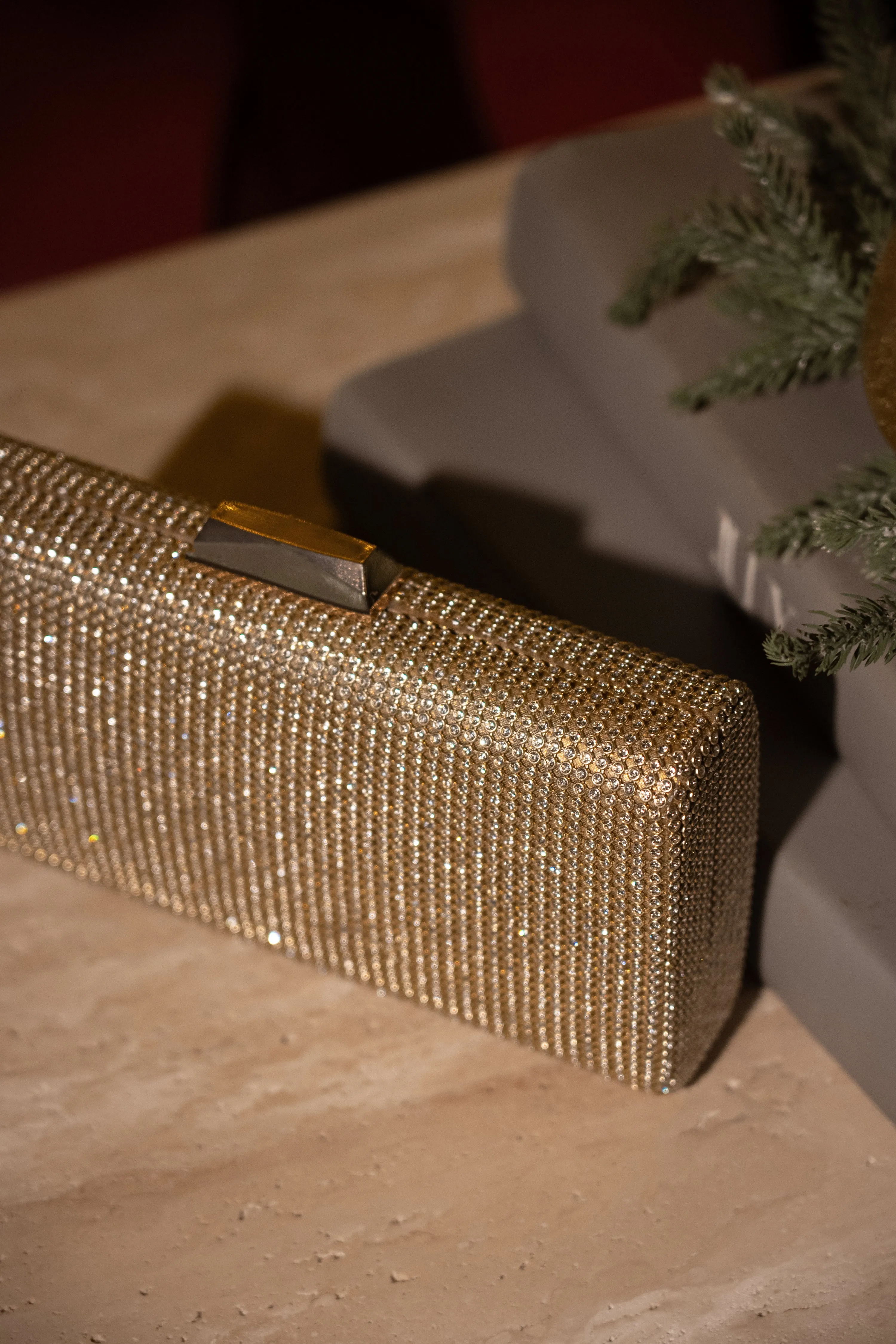 Gold Diamante Clutch Bag sold by JLUXLABEL product image thumbnail 3