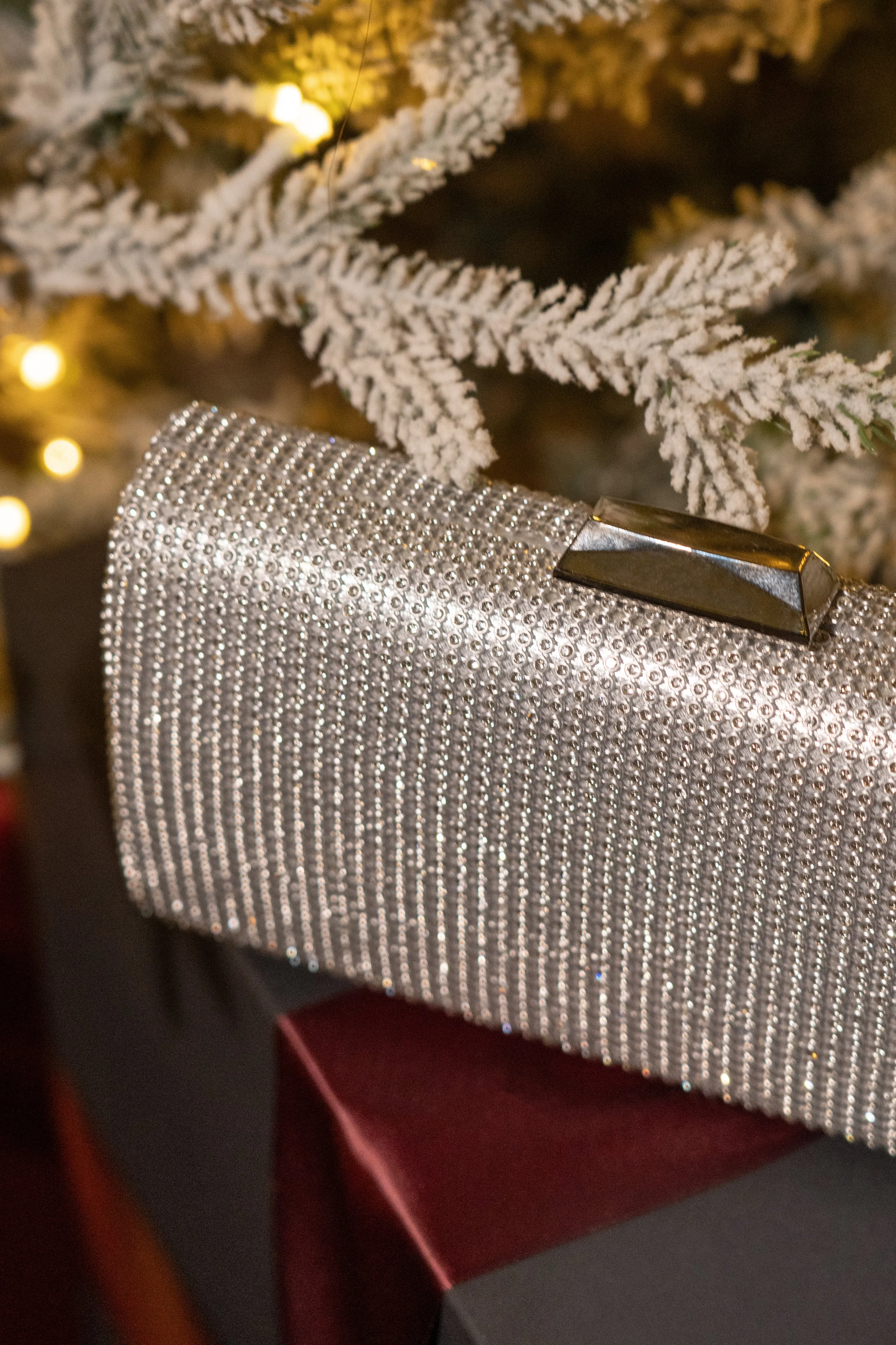 Silver Diamante Clutch Bag sold by JLUXLABEL product image thumbnail 4