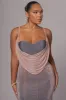 Pink Dusk Shimmery Nights Maxi Dress sold by JLUXLABEL