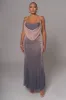Pink Dusk Shimmery Nights Maxi Dress sold by JLUXLABEL