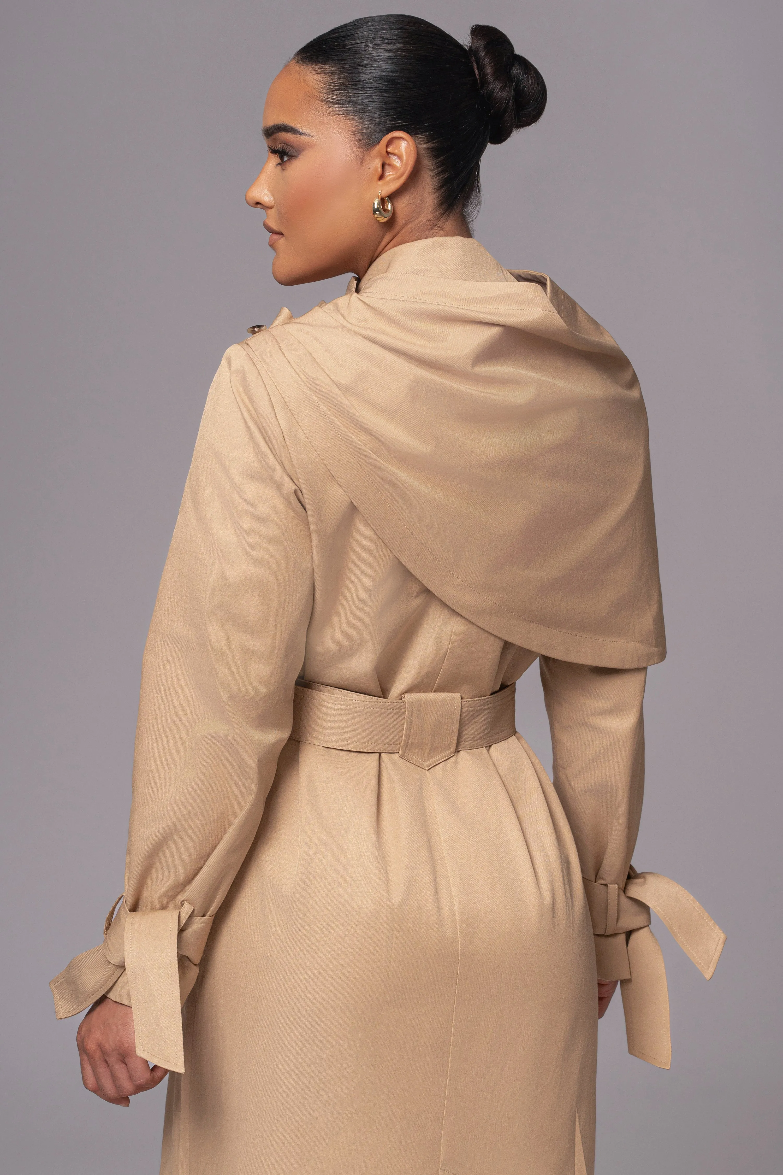 Khaki The Classic Trench Coat sold by JLUXLABEL product image thumbnail 5