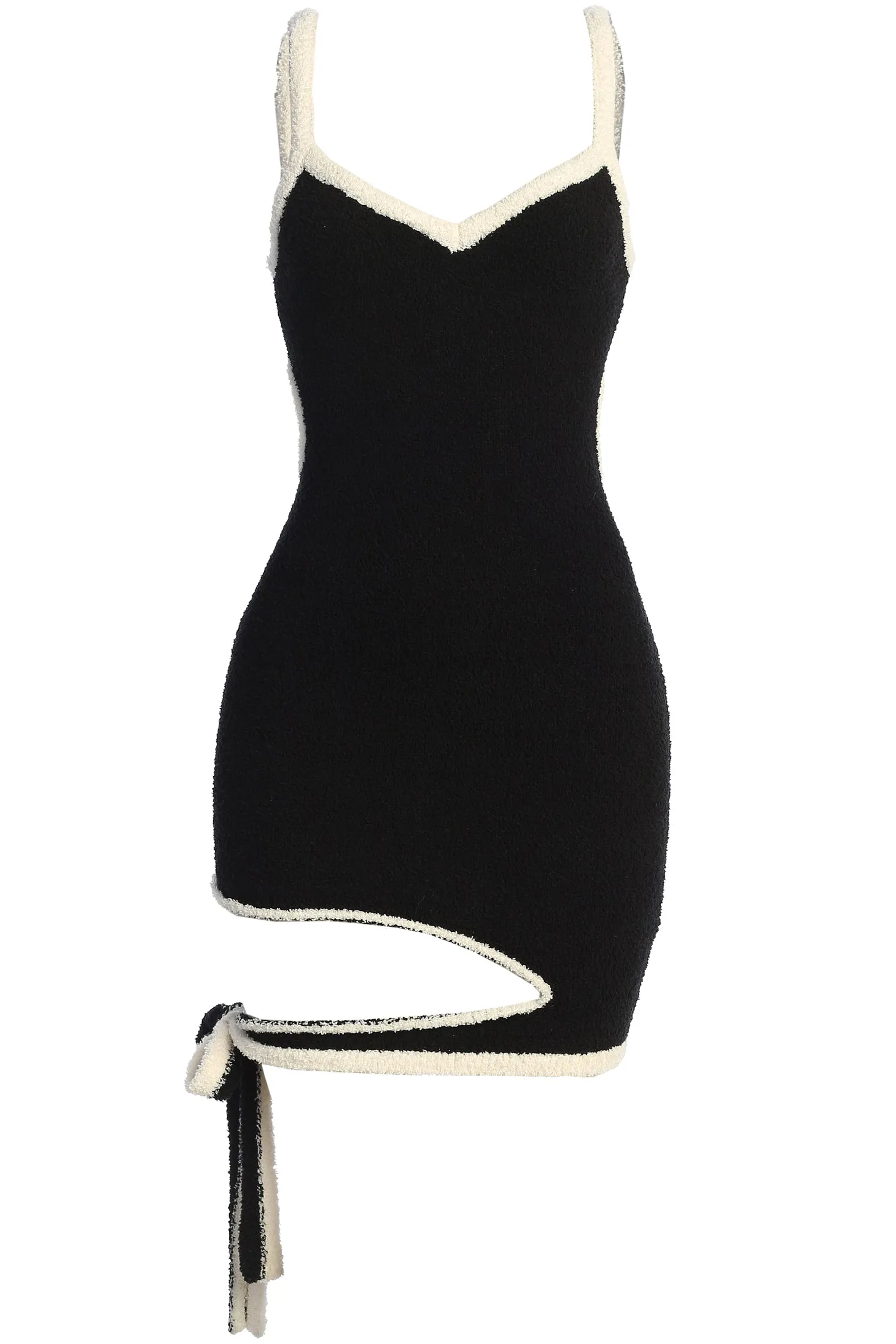 Noir Soft Focus Plush Mini Dress sold by JLUXLABEL product image thumbnail 2