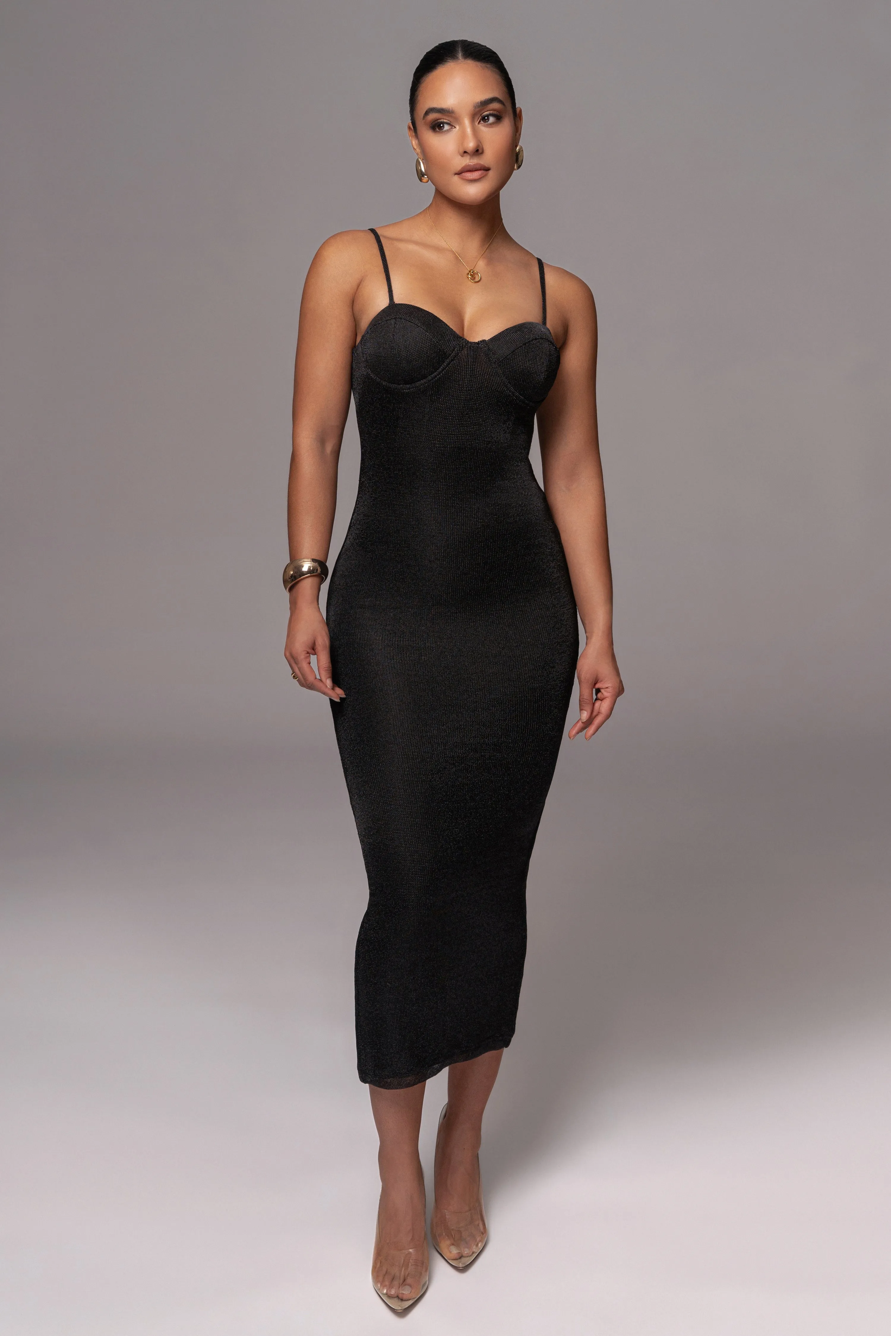 Black Twilight Elegance Maxi Dress sold by JLUXLABEL product image thumbnail 3