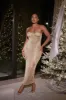 Gold Twilight Elegance Maxi Dress sold by JLUXLABEL