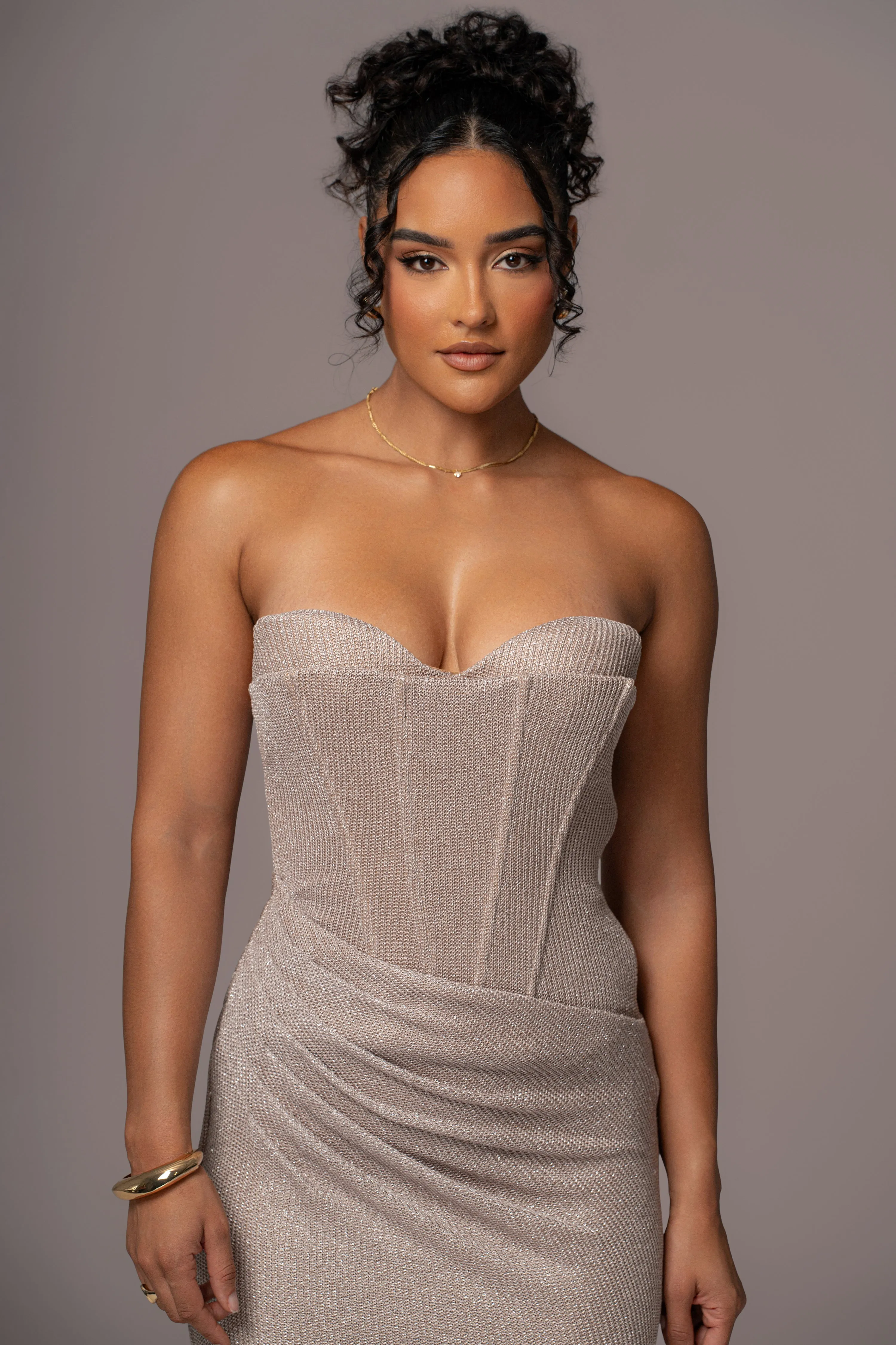 Beige Lush Life Maxi Dress sold by JLUXLABEL product image thumbnail 4