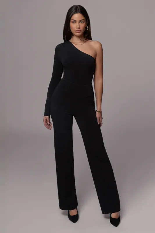 Black Effortless High Waist Pants sold by JLUXLABEL