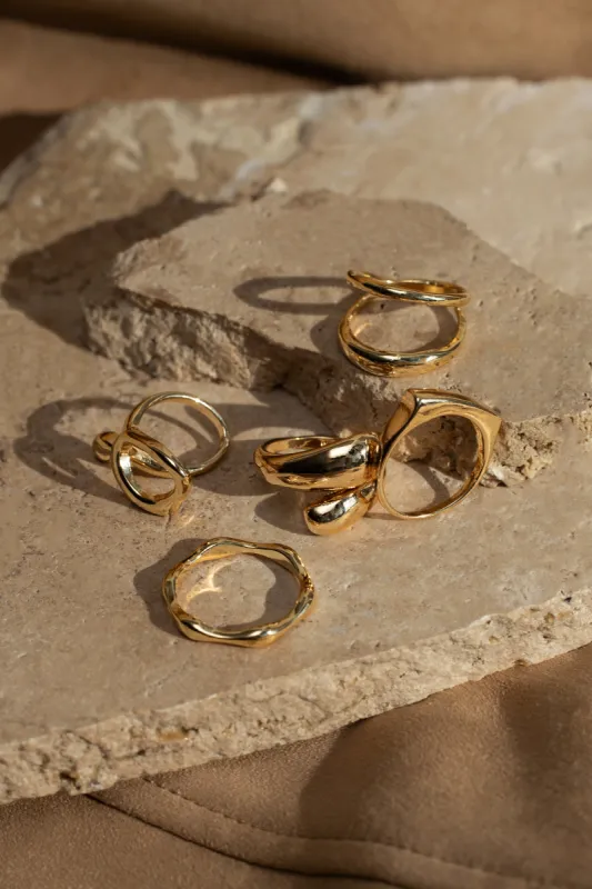 Gold Tara Ring Set sold by JLUXLABEL
