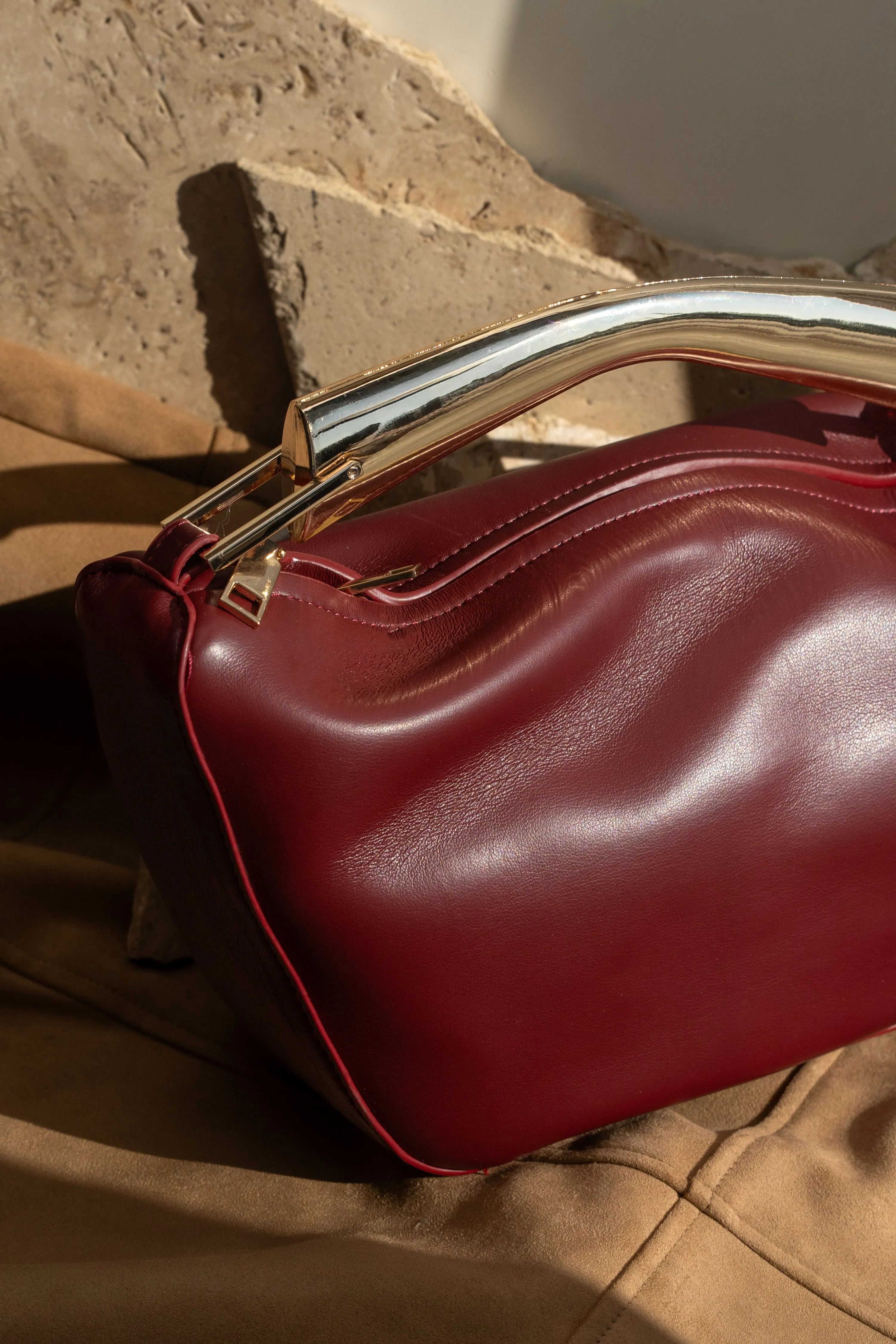 Burgundy Going Out Handbag sold by JLUXLABEL product image thumbnail 2