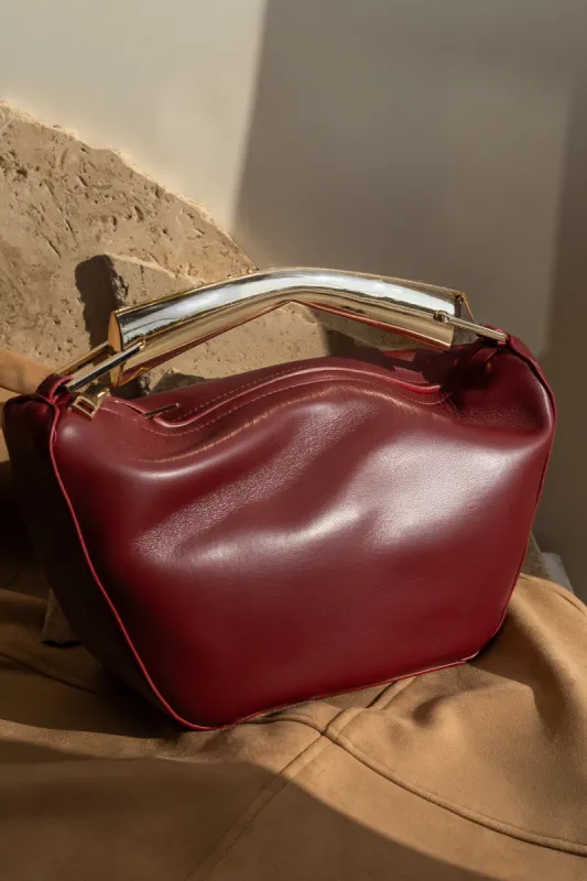 Burgundy Going Out Handbag sold by JLUXLABEL