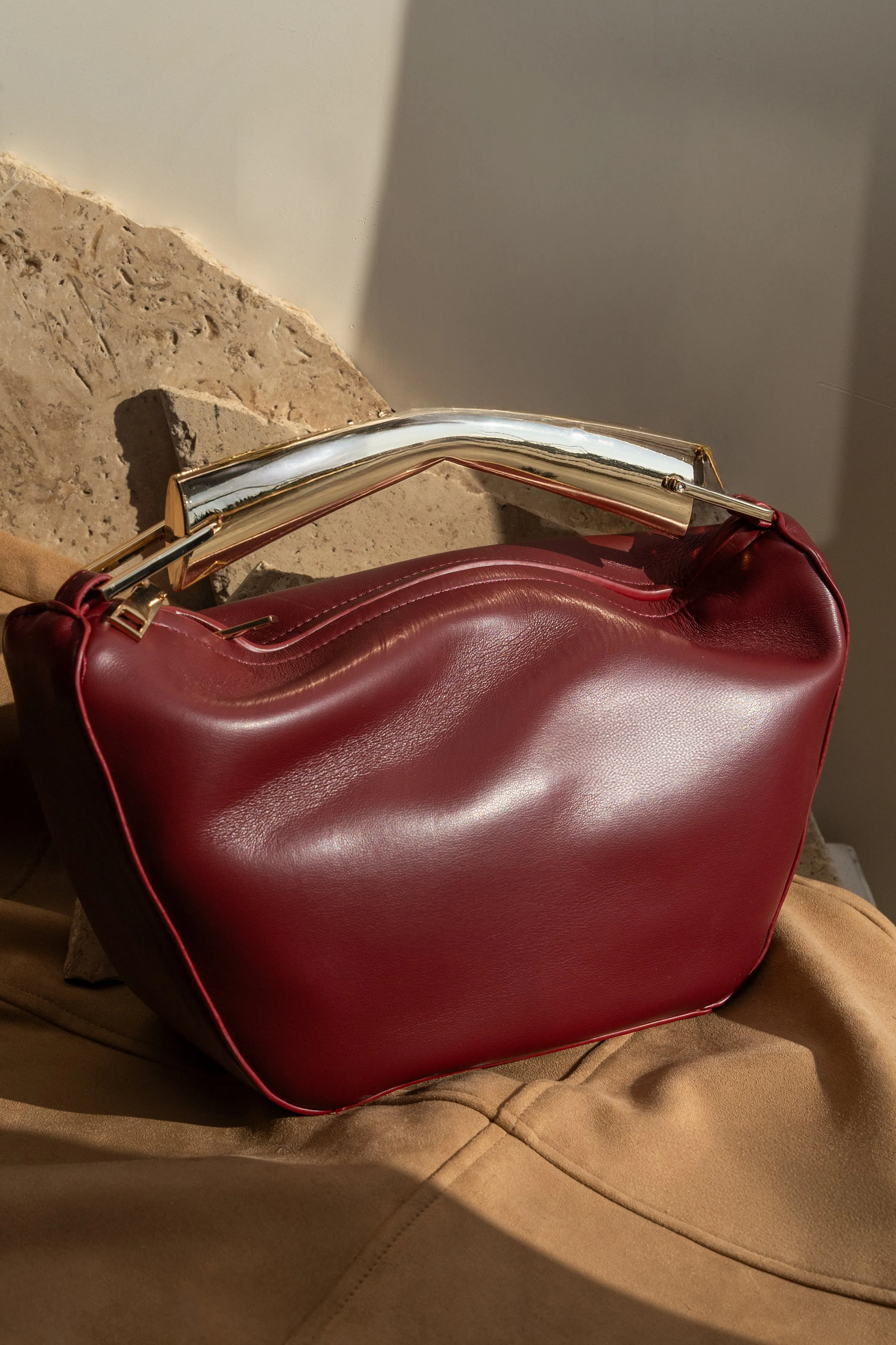 Burgundy Going Out Handbag sold by JLUXLABEL