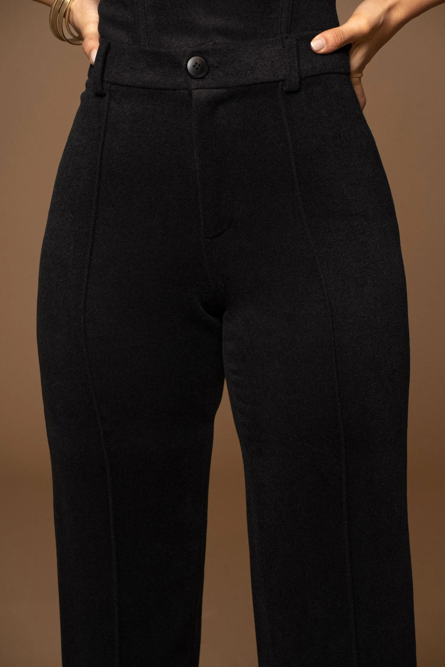 Black STAY SHARP TROUSER sold by JLUXLABEL product image thumbnail 4