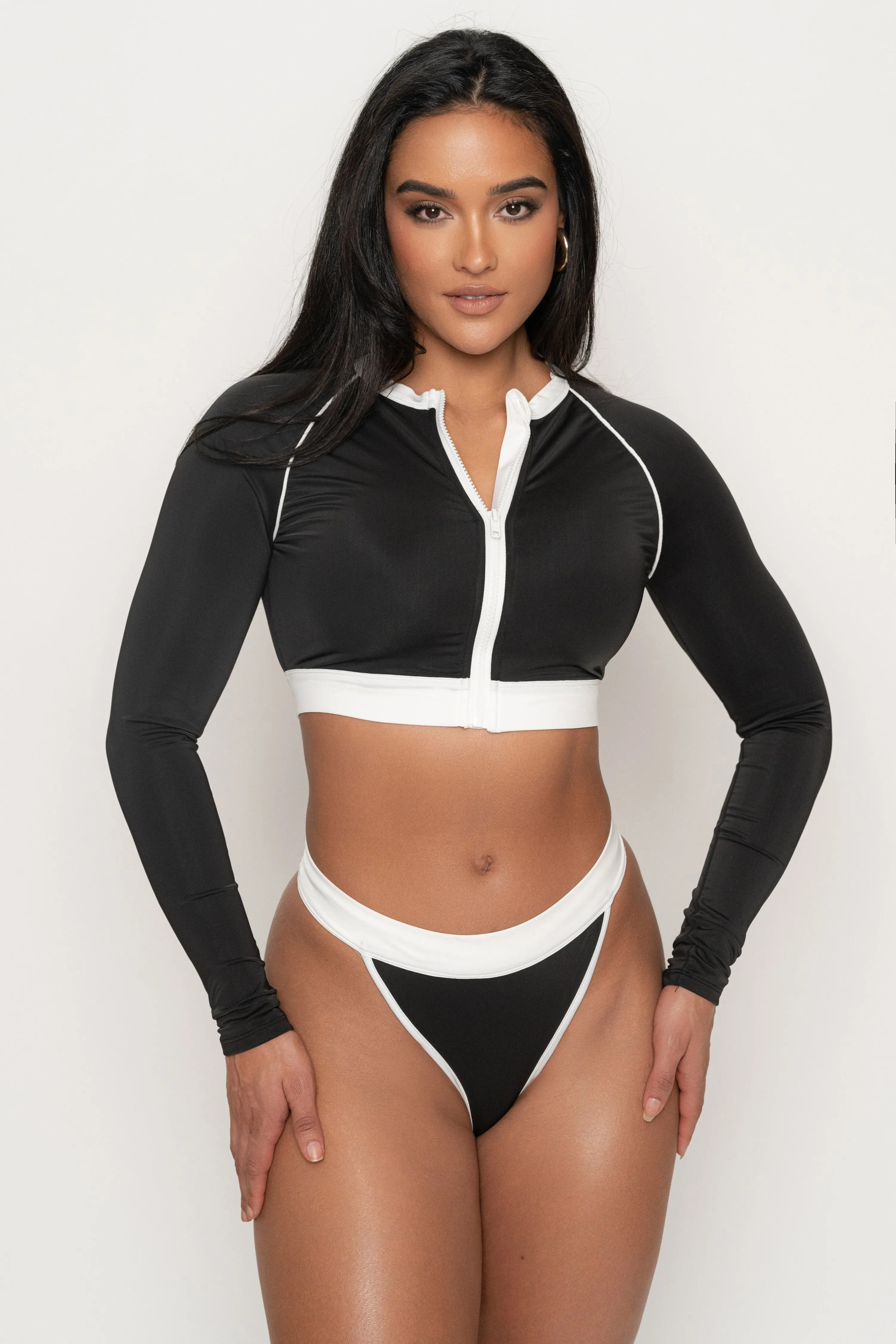 Black/White Contrast Bikini Set sold by JLUXLABEL product image thumbnail 5