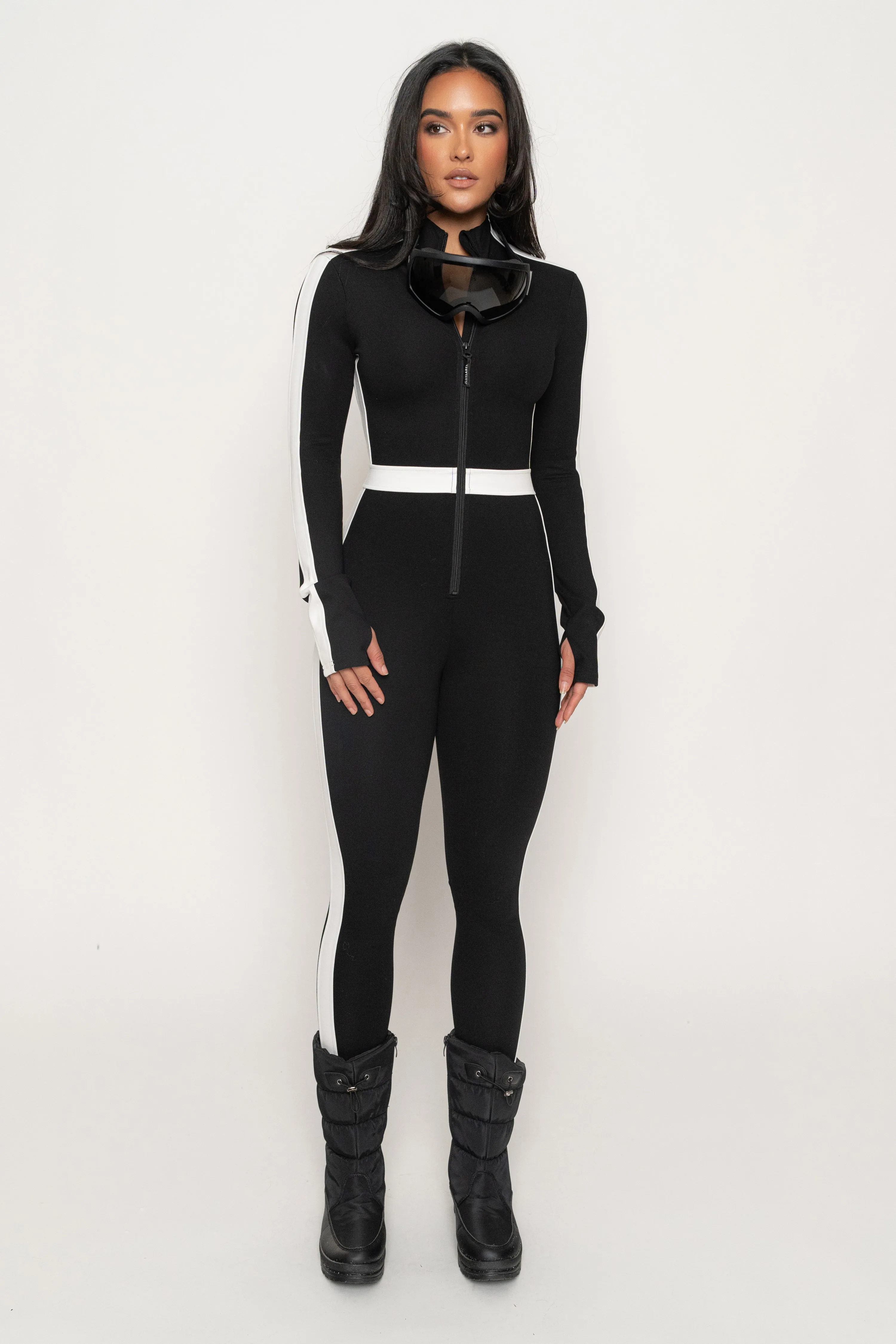 Black Off Limits Zipper Jumpsuit sold by JLUXLABEL