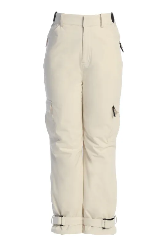 Ivory Snowfall Ski Pants sold by JLUXLABEL