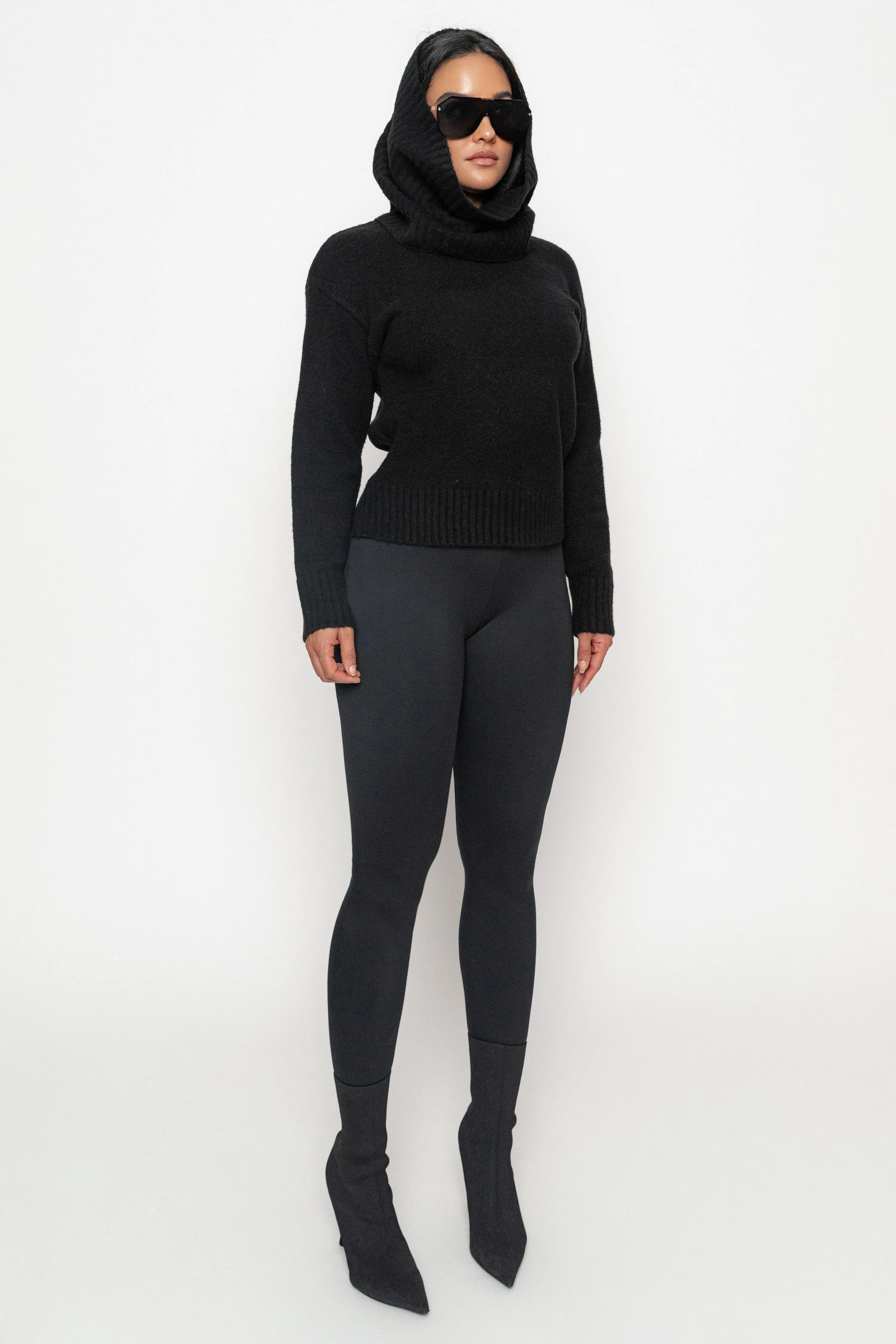 Black Essential High-Waist Leggings sold by JLUXLABEL product image thumbnail 5
