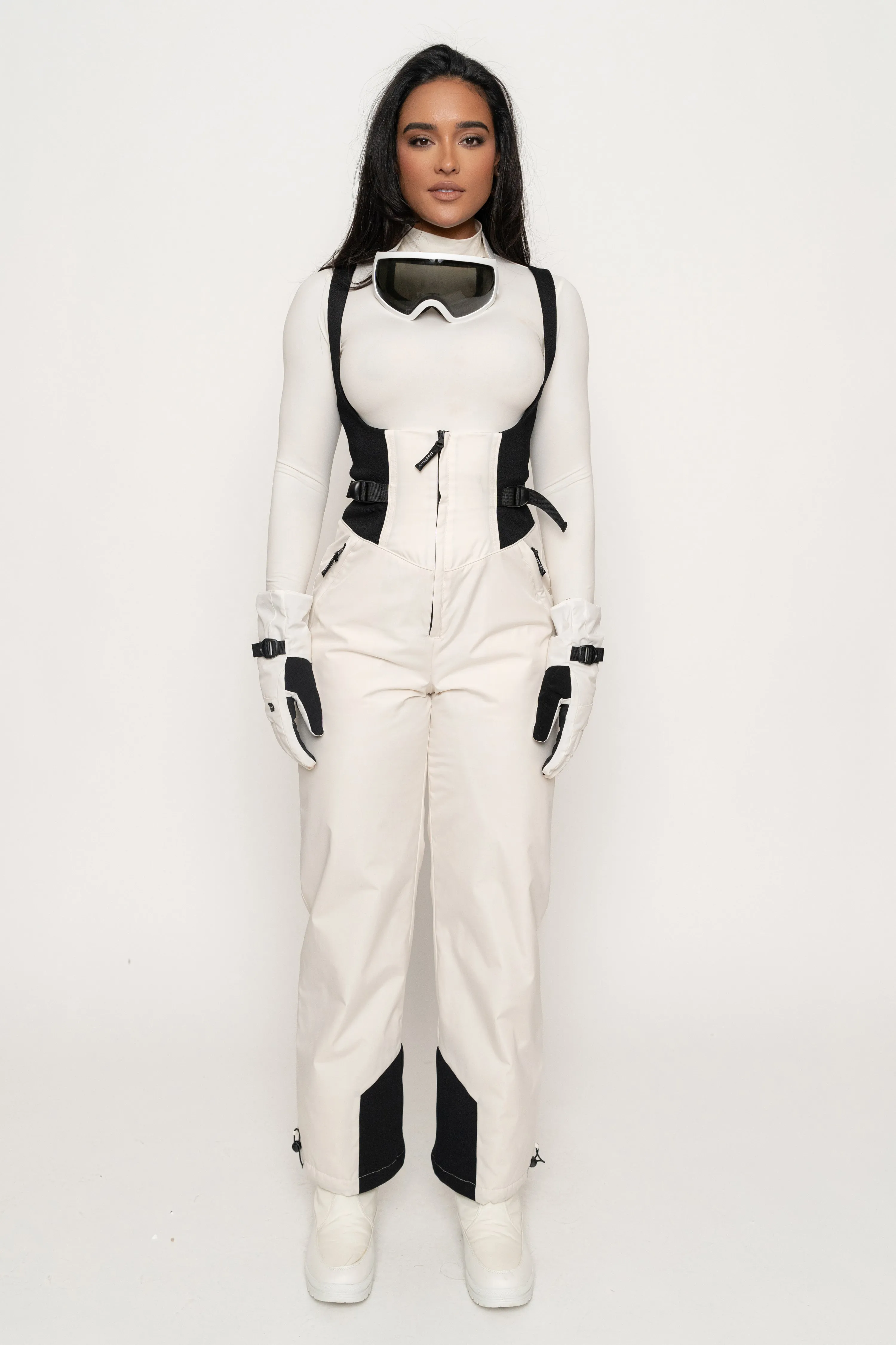 Ivory/Black Highland Jumpsuit sold by JLUXLABEL