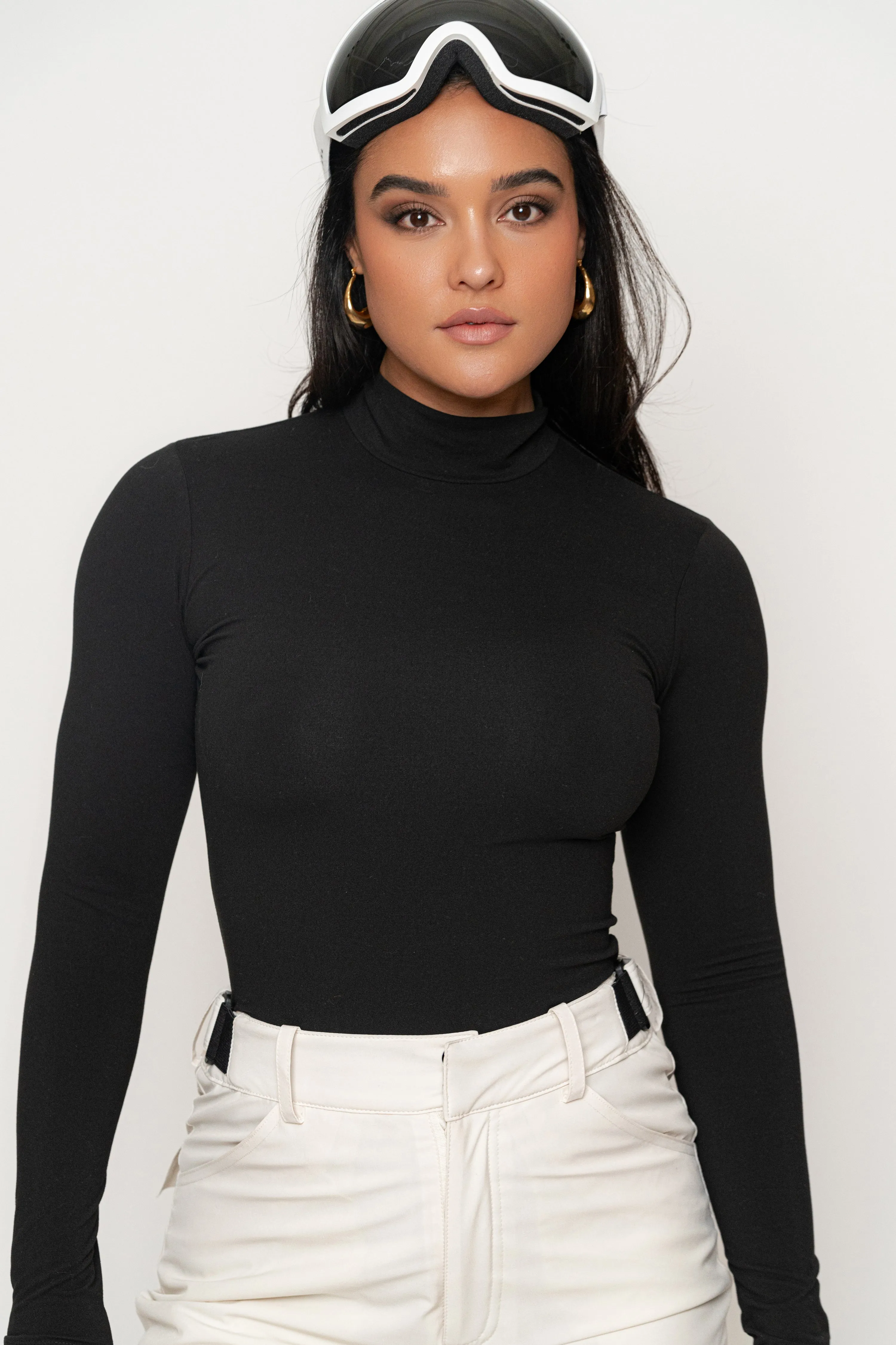 Black Turtleneck Long Sleeve Top sold by JLUXLABEL product image thumbnail 4