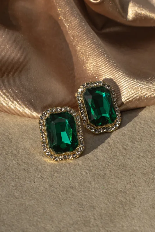 Green Emerald Earrings sold by JLUXLABEL