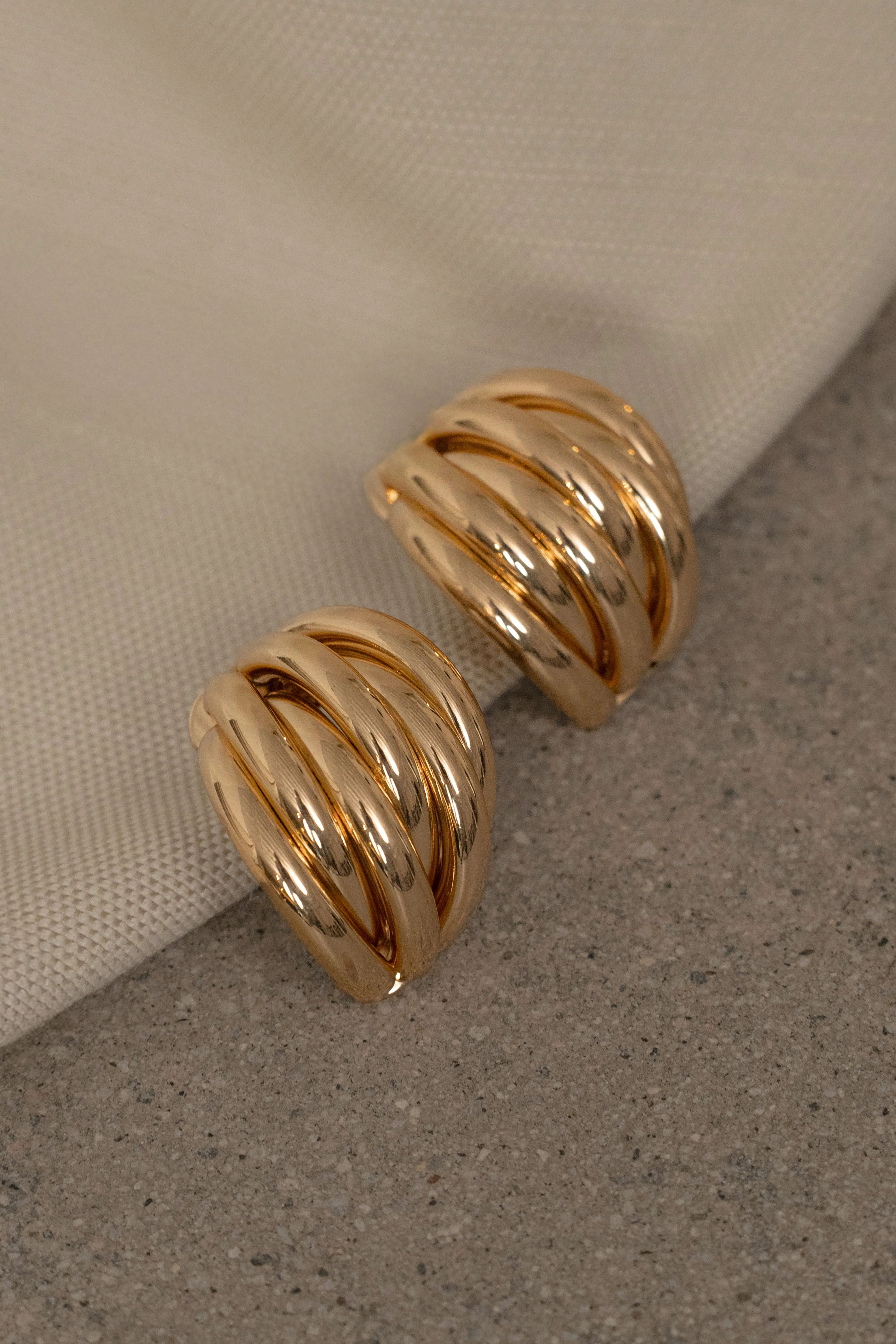 Gold Sabine Earrings sold by JLUXLABEL