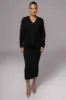 Black Jasmina Knit Skirt sold by JLUXLABEL
